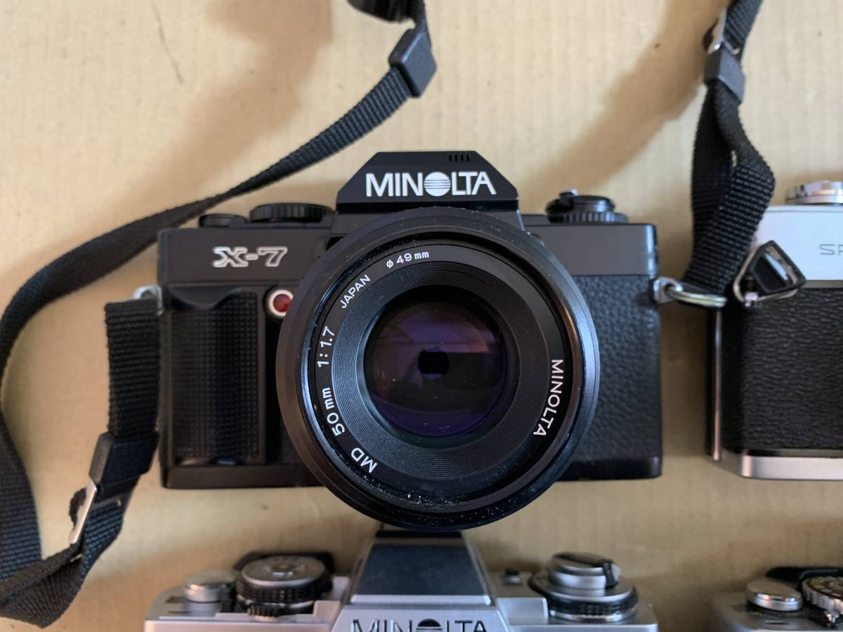 【大量】ミノルタ/MINOLTA X-7/X-70/XD/XG-E/MD 50mm F1.7/SRT101/SR50/他 カメラ レンズ まとめて ジャンク セット まとめ (950)h4179　_画像2