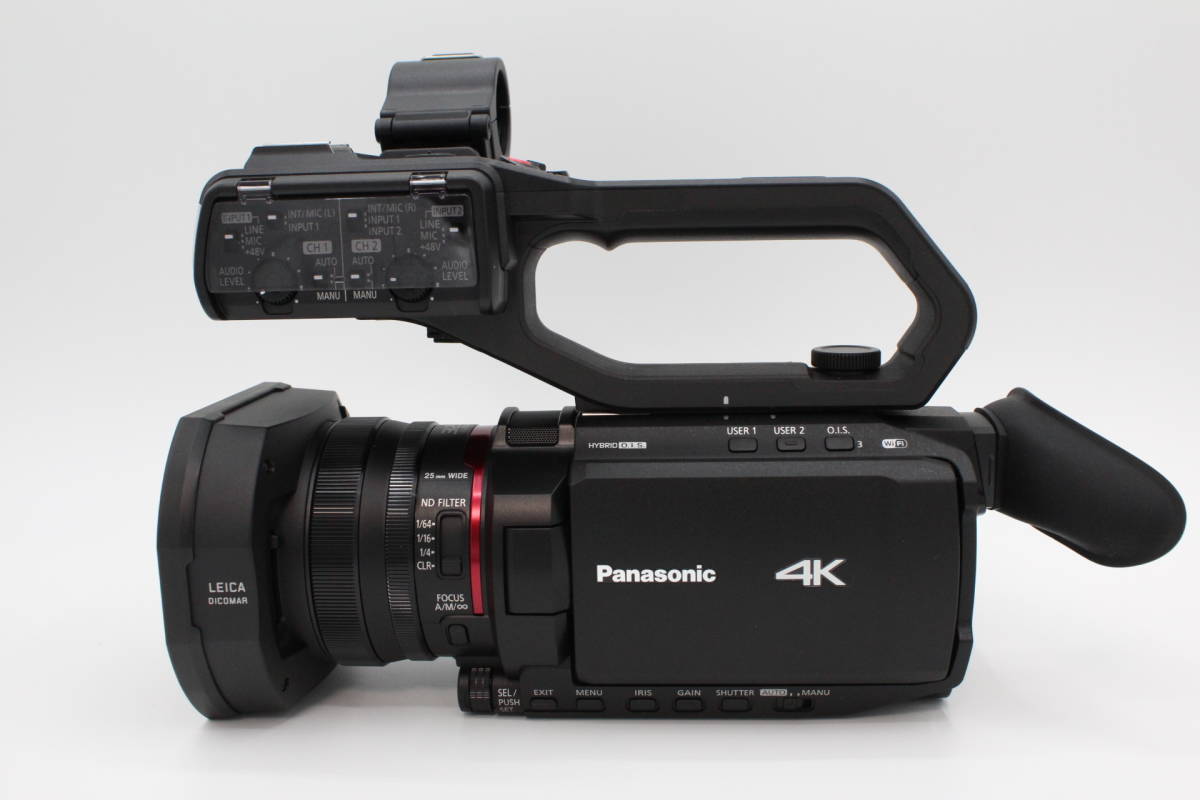 【新級品】Panasonic パナソニック 4K ビデオカメラ X2000 SDダブルスロット 光学24倍ズーム ハンドルユニット BLK HC-X2000-K #LE2023635_画像3