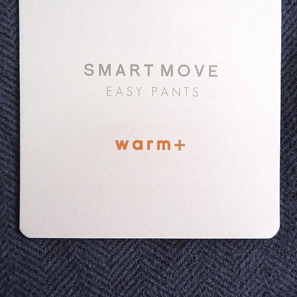 新品 タケオキクチ SMART MOVE WARM 起毛 イージー パンツ L 紺 【P29458】 洗濯可 ストレッチ THE SHOP TK メンズ 秋冬 ヘリンボーン_画像8