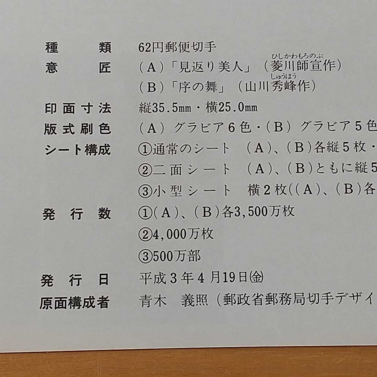 切手趣味週間にちなむ郵便切手郵便創業120年発行案内_画像6