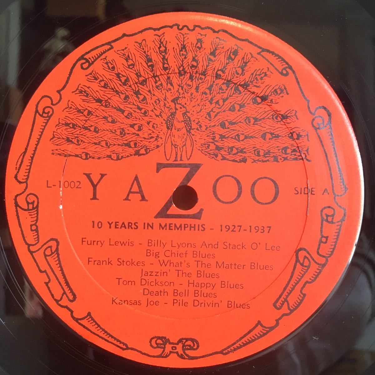 美品 US LP Repress盤 / V.A.- (Furry Lewis, Frank Stokes...) - 10 Years In Memphis 1927-1937 (Yazoo L-1002) / Blues 戦前ブルース_画像3