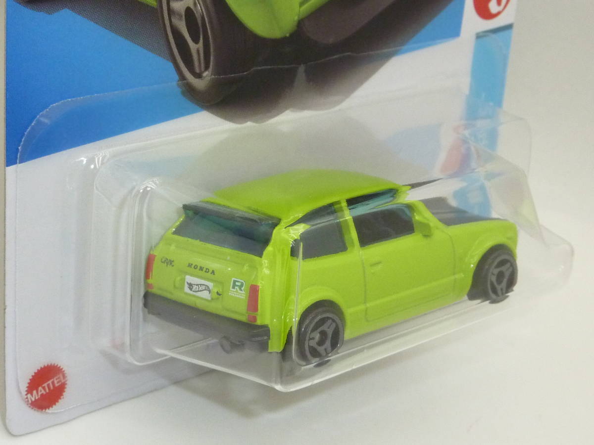 ◇ホットウィール Hot Wheels ホンダ・シビック・カスタム’73 HONDA CIVIC CUSTOM◆緑_画像3