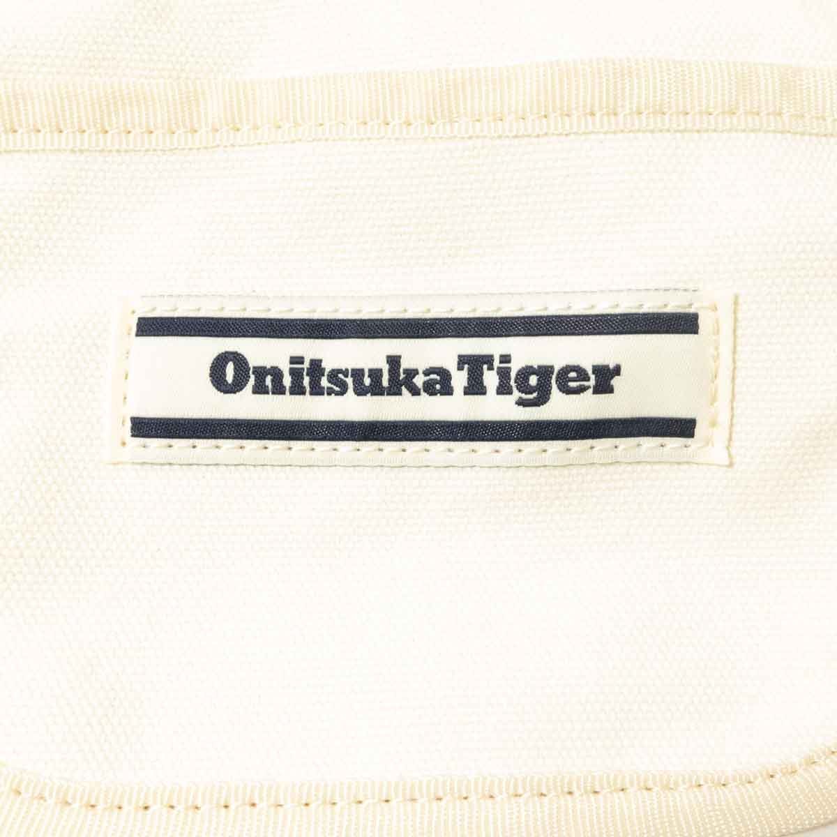 未使用タグ付き ONITSUKA TIGER オニツカタイガー 2WAY ショルダーバッグ トートバッグ ホワイト ブラック 綿100% ユニセックス bag 鞄_画像9