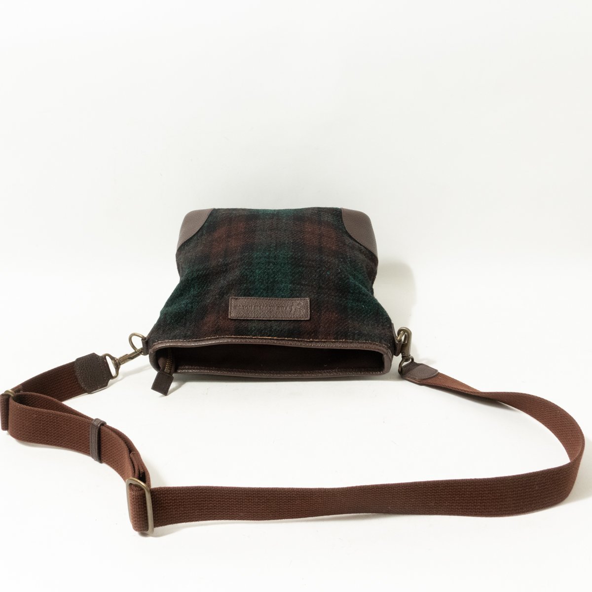 THE SCOTCH HOUSE ザ スコッチハウス HARRIS TWEED ハリスツイード ショルダーバッグ ダークブラウン ネイビー グリーン ユニセックス bag_画像10