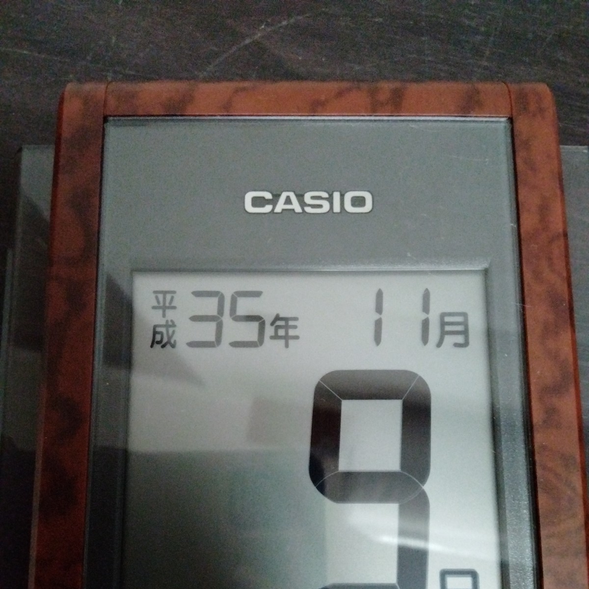 動作確認済　CASIO カシオ 電波時計　デジタル時計 日めくり　掛け時計　IDC250J_画像6