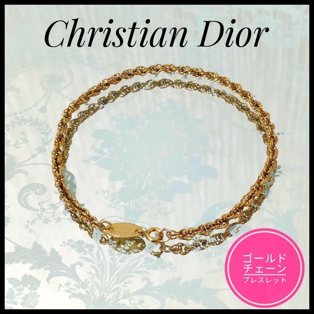 クリスチャンディオールChristian Dior　ゴールドチェーンブレスレット Yahoo!フリマ（旧）のサムネイル