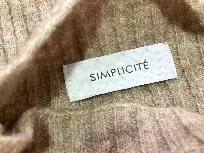 SIMPLICITE シンプリシテェ◎大人きれい ロング丈ニットワンピース 秋冬◎_画像6