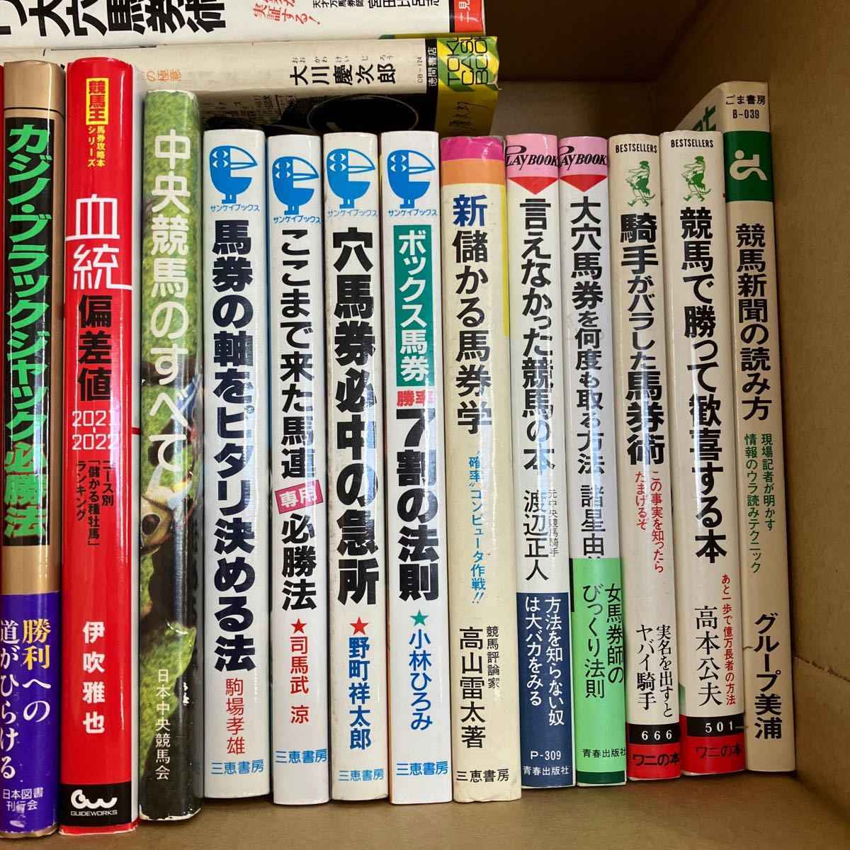 SL-ш/ 競馬関連本 不揃い25冊まとめ 馬券作戦の秘法 競走馬私論 北の馬券師 乗馬をはじめよう 言えなかった競馬の本 新儲かる馬券学 他_画像3