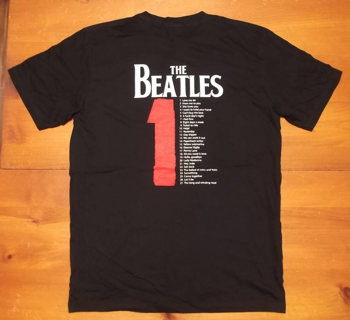 新品 【Beatles】ビートルズ サイケ 両面 プリント Tシャツ 黒 XL // ポールマッカートニー ジョンレノン リチャードアヴェドン_画像3