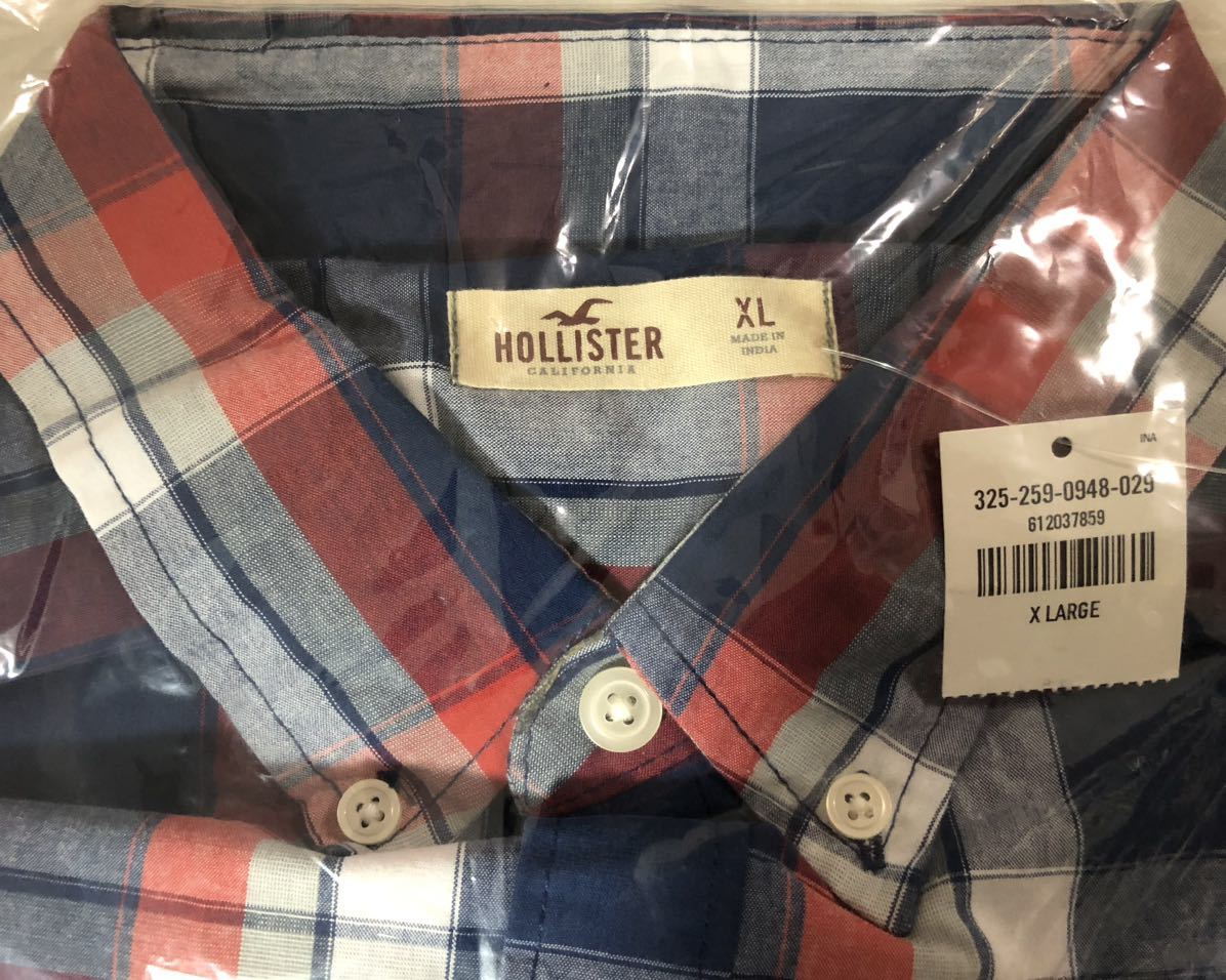 ☆ホリスター チェックシャツ XLサイズ Hollister 未着用品！！_画像2