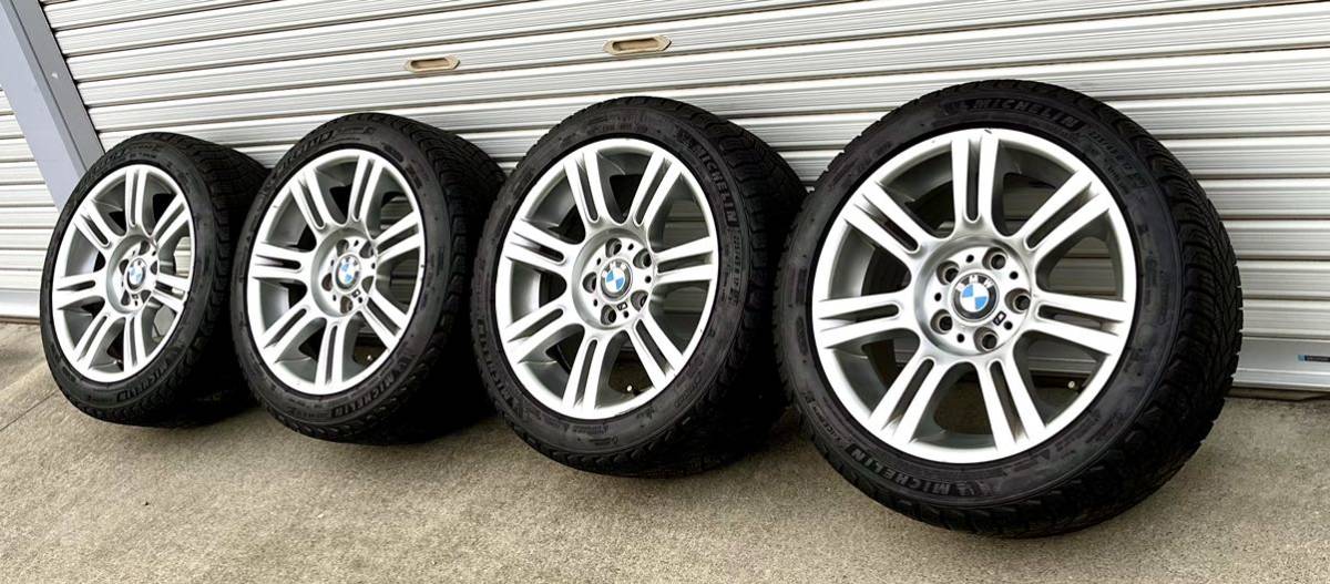 20年製！ミシュランMICHELINEスタッドレスタイヤX-ICEsnow 225/45R17 BMW3シリーズ純正ホイール8J+34 8.5J+37 4本セットE90 F30_画像1