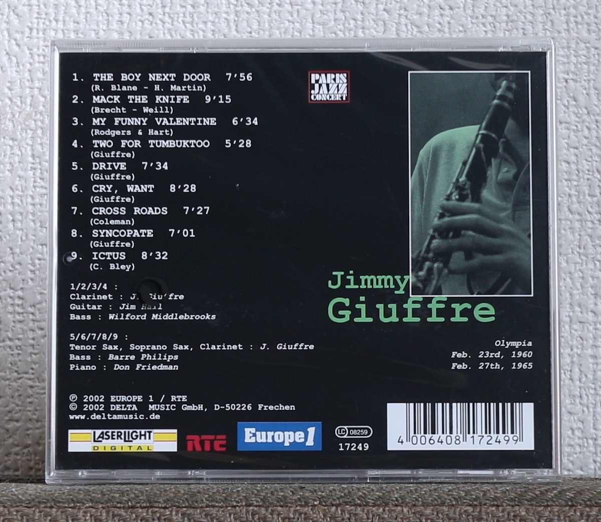 品薄/CD/JAZZ/ジミー・ジュフリー/ジム・ホール/ドン・フリードマン/Jimmy Giuffre/Jim Hall/Don Friedman/クラリネット/ギター_画像2