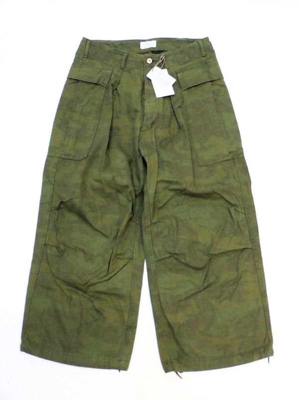 未使用 Zepanese Club×HERILL 22-030-HL-B041-3 Duck ERDL Camouflage Cargopants ゼパニーズクラブ×ヘリル 迷彩カーゴパンツ 2 SK-2_画像2