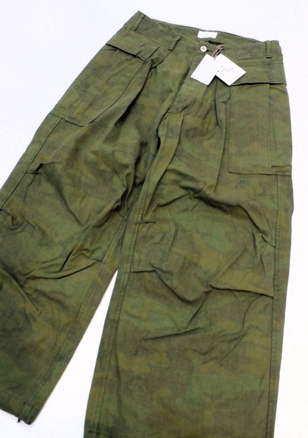 未使用 Zepanese Club×HERILL 22-030-HL-B041-3 Duck ERDL Camouflage Cargopants ゼパニーズクラブ×ヘリル 迷彩カーゴパンツ 2 SK-2_画像6