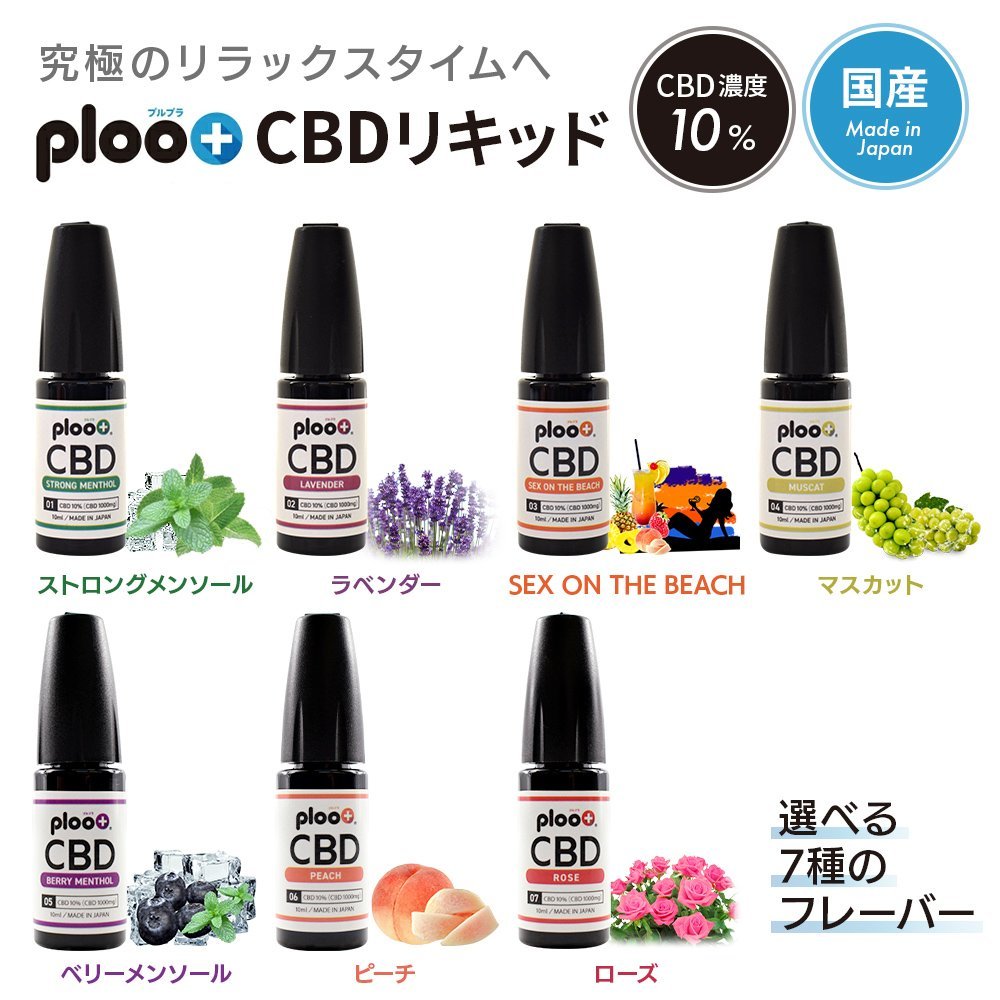 プルプラ CBD リキッド 高濃度 配合 電子タバコ VAPE 10ml 日本製 (ラベンダー, 濃度5％)_画像2