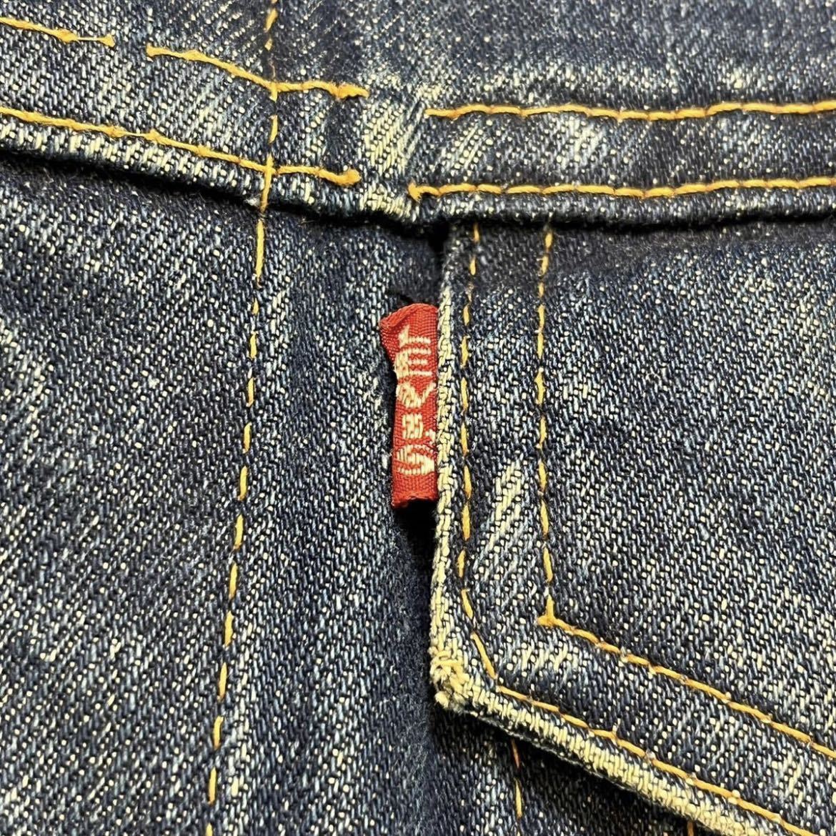 K202 60 年代 アメリカ 製 Levi's 70505 BIG E デニム トラッカー ジャケット リーバイス 60s vintage ビンテージ USA 米国 ビッグ_画像6