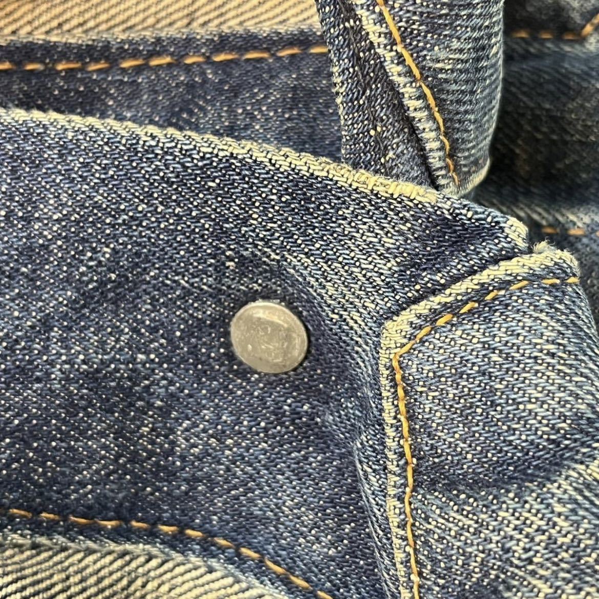 K202 60 年代 アメリカ 製 Levi's 70505 BIG E デニム トラッカー ジャケット リーバイス 60s vintage ビンテージ USA 米国 ビッグ_画像7