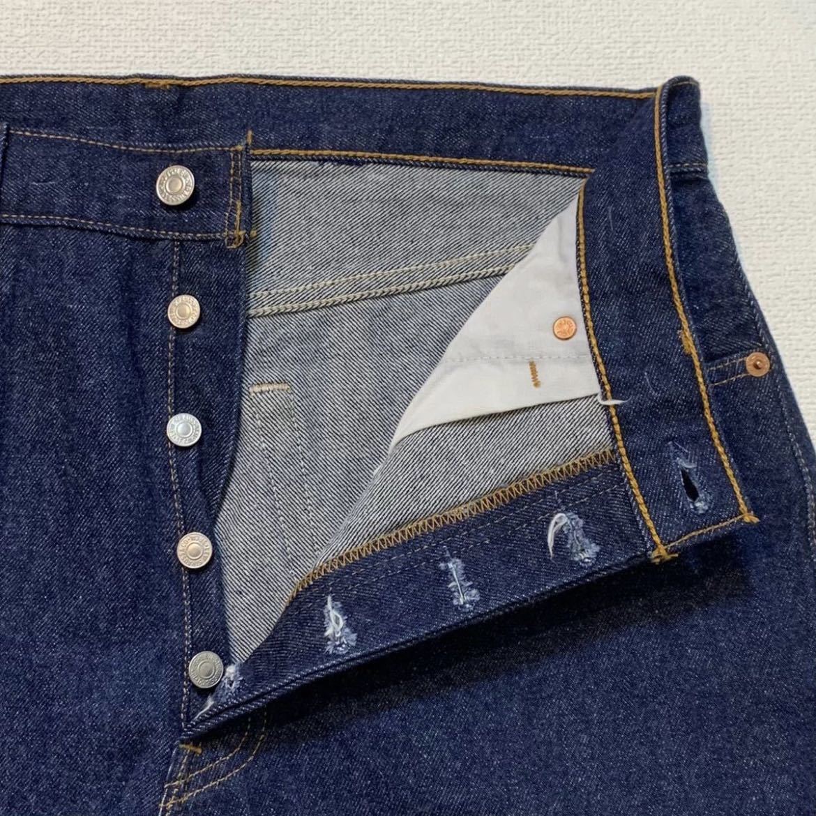 K186 デッドストック 90 年代 アメリカ 製 Levi's 501xx デニム パンツ W35 × L31 リーバイス vintage ビンテージ 90s dead stock_画像4