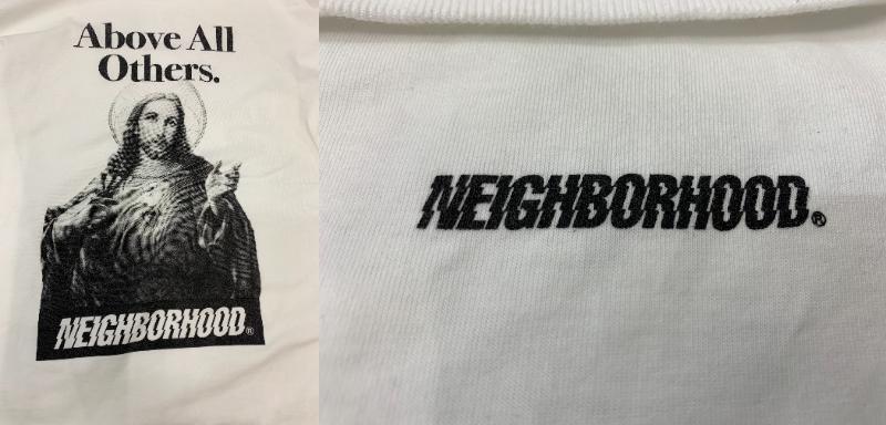 131-KM2543-80r NEIGHBORHOOD ネイバーフッド PICK YOUR KING 長袖Ｔシャツ ホワイト Lサイズ_画像8