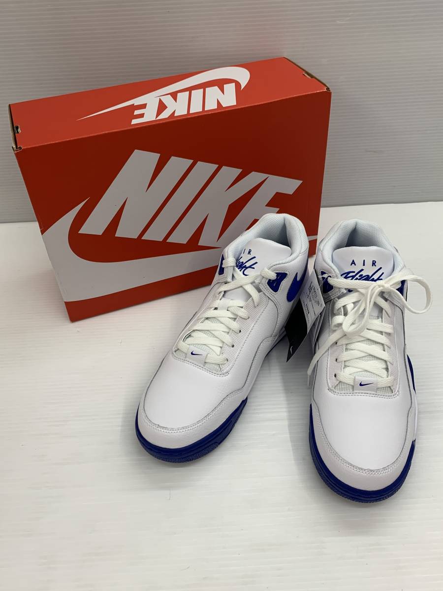 153-KB1670-100s Nike Flight Legacy White/Game Royal ナイキ フライト レガシー BQ4212-103 28cm タグ付未使用品_画像1