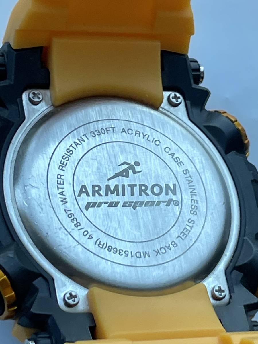 T5013 時計 男性 紳士 ARMITRON PRO Sport MD15368 40/8399 おしゃれ 動作 電池交換の画像7