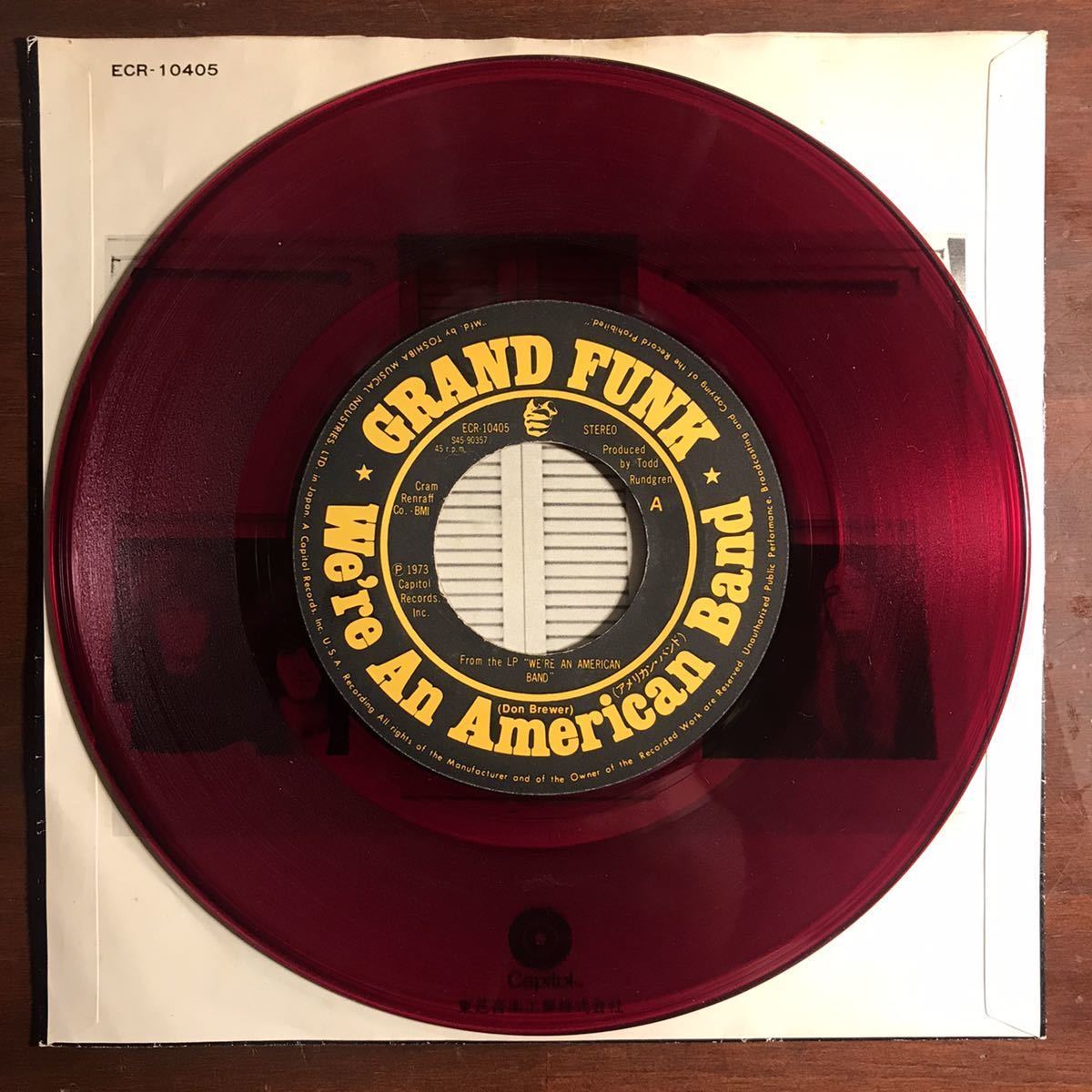 【赤盤 EP】Grand Funk Railroad グランド・ファンク・レイルロード／We're American Band アメリカン・バンド Creepin' クリーピンの画像5