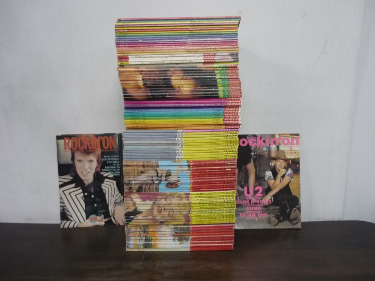 ロッキング・オン　rockin’on　1975/1977〜1987/1989年　不揃いまとめて94冊セット(主に1980年代前半)　洋楽　ロック情報誌_画像1