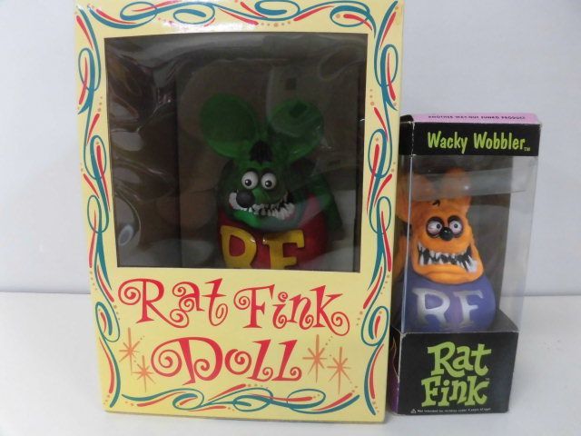 ラット・フィンク RAT FINK　DOLL　/　WACKY WOBBLER Funko ボビングヘッド　箱に傷み_画像1