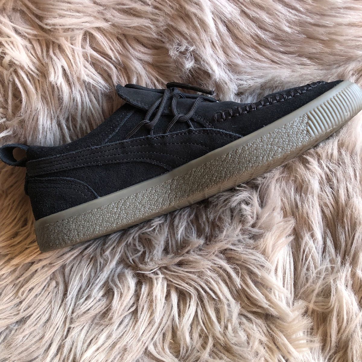 PUMA スウェード モカシン 02 BLACK 25 5cm ブラック 箱付き PUMA スウェード モカシン 02 BLACK 25 5cm ブラック 箱付き