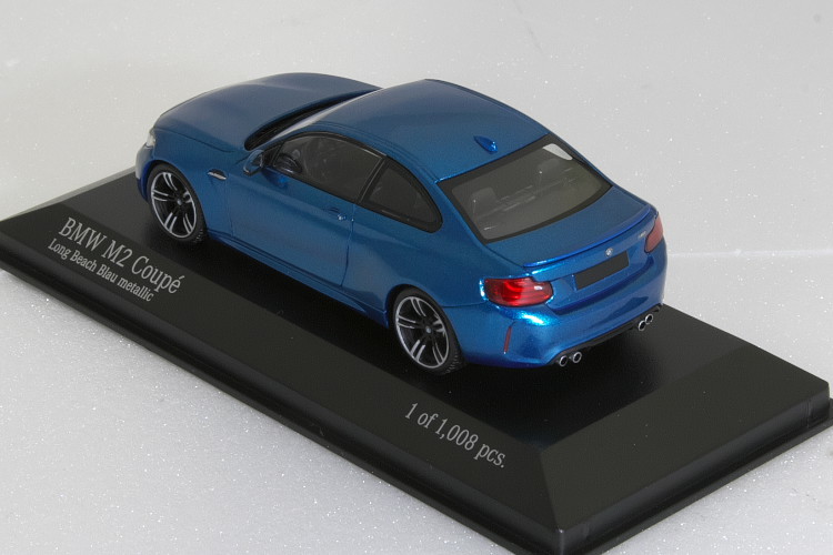 ミニチャンプス 1/43 BMW M2 クーペ F87 2016 ブルー・メタリック　BMW M2 Coupe year 2016 blue metallic 410026100_画像2