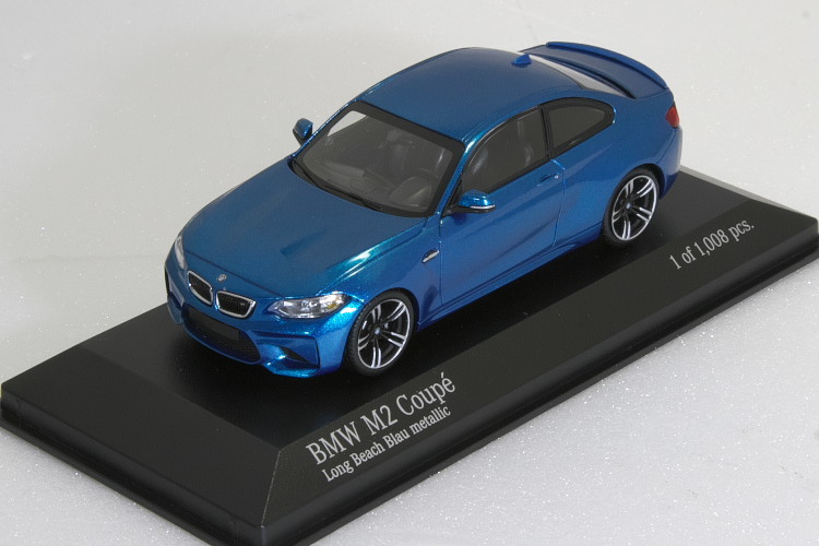 ミニチャンプス 1/43 BMW M2 クーペ F87 2016 ブルー・メタリック　BMW M2 Coupe year 2016 blue metallic 410026100_画像1