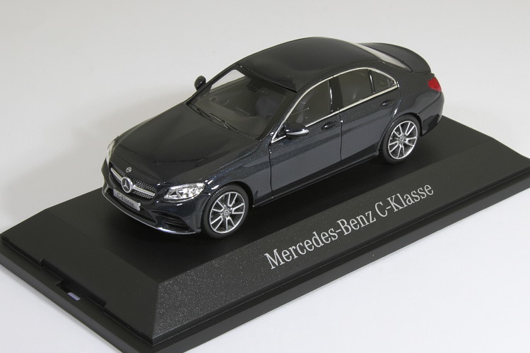 ノレブ 1/43 メルセデス・ベンツ Cクラス MOPFセダン W205 ダークブルー 2018 C-Class Anthracite Blue 後期 B66960448_画像1