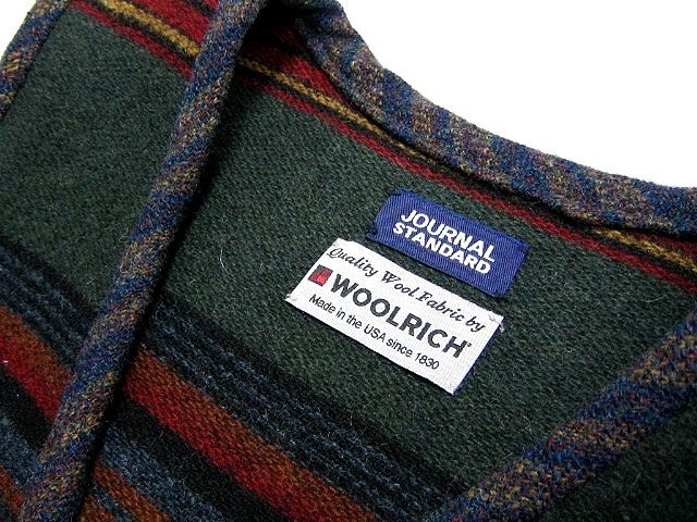 ジャーナルスタンダード ウールリッチ JOURNAL STANDARD WOOLRICH コンチョボタンのデザインベスト_画像4