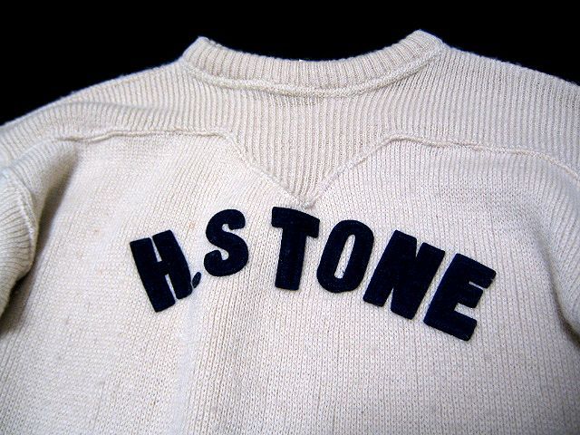 H.S Heritage stone Union made ワッペンデザイン 長袖ニット セーターの画像3