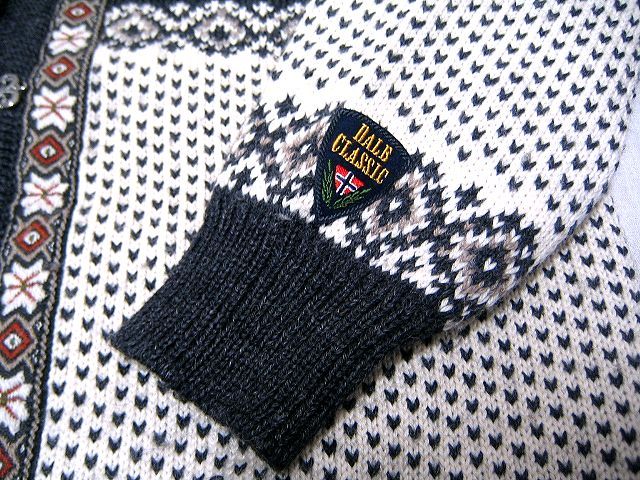  Northern Europe VINTAGE! DALE OF NORWAY nordic pattern. knitted cardigan sweater noru way hook button Vintage 