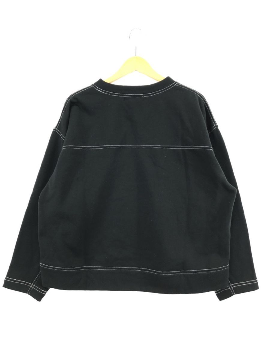 AZUL BY MOUSSY azur bai Moussy reverse side nappy stitch sweat sizeL/ black *# * dka6 lady's 