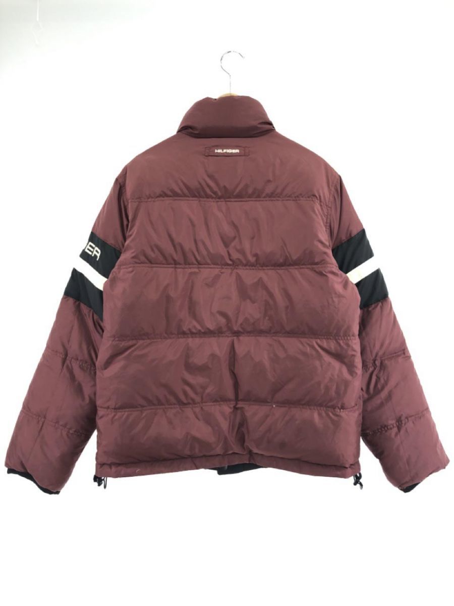 TOMMY HILFIGER トミーヒルフィガー リバーシブル ダウン ジャケット sizeS/黒×えんじ ◆■ ☆ djb6 メンズ_画像9