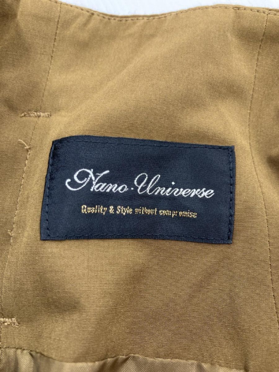 nano universe ナノユニバース リボン付き ワイド パンツ size38/茶 ◇■ ☆ dkb3 レディース_画像6