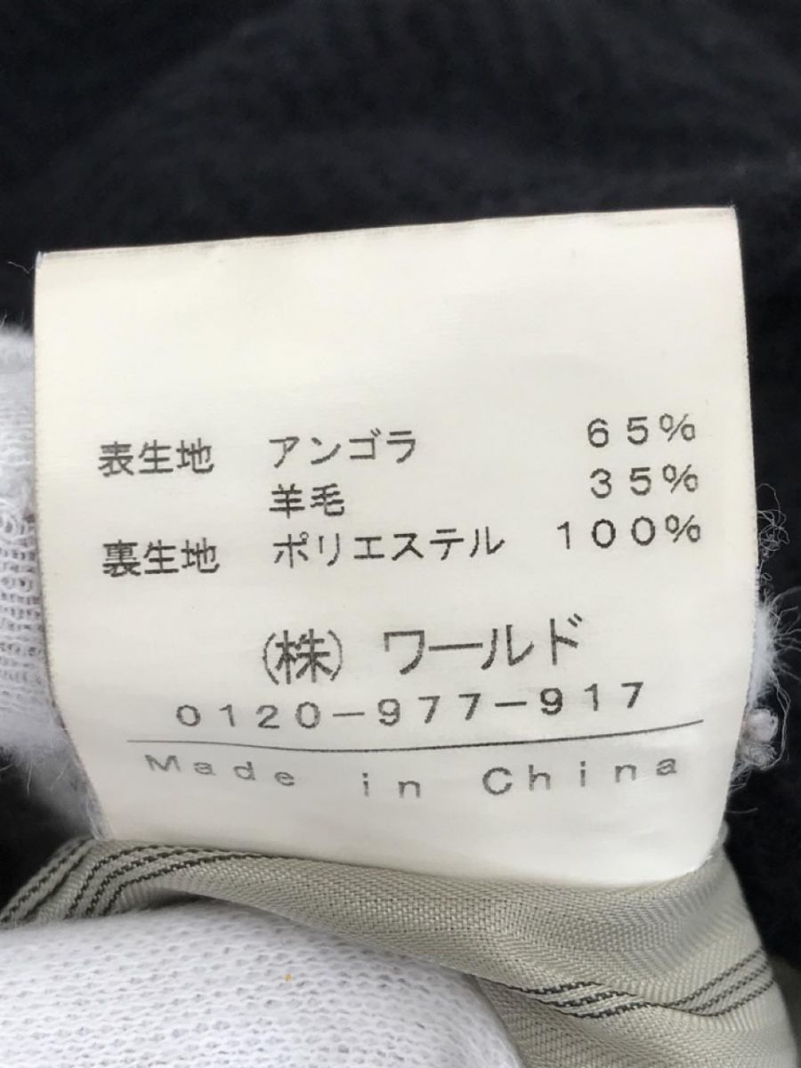 INDIVI インディヴィ アンゴラ混 ジャケット size38/黒 ◆■ ☆ dkb3 レディース_画像5