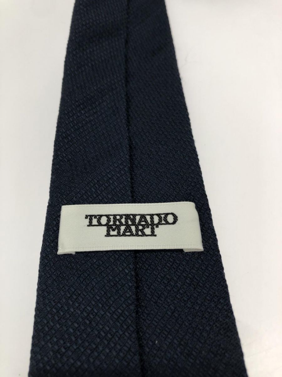 TORNADO MART Tornado Mart silk 100%bai color necktie navy blue ## * dkc0 men's 