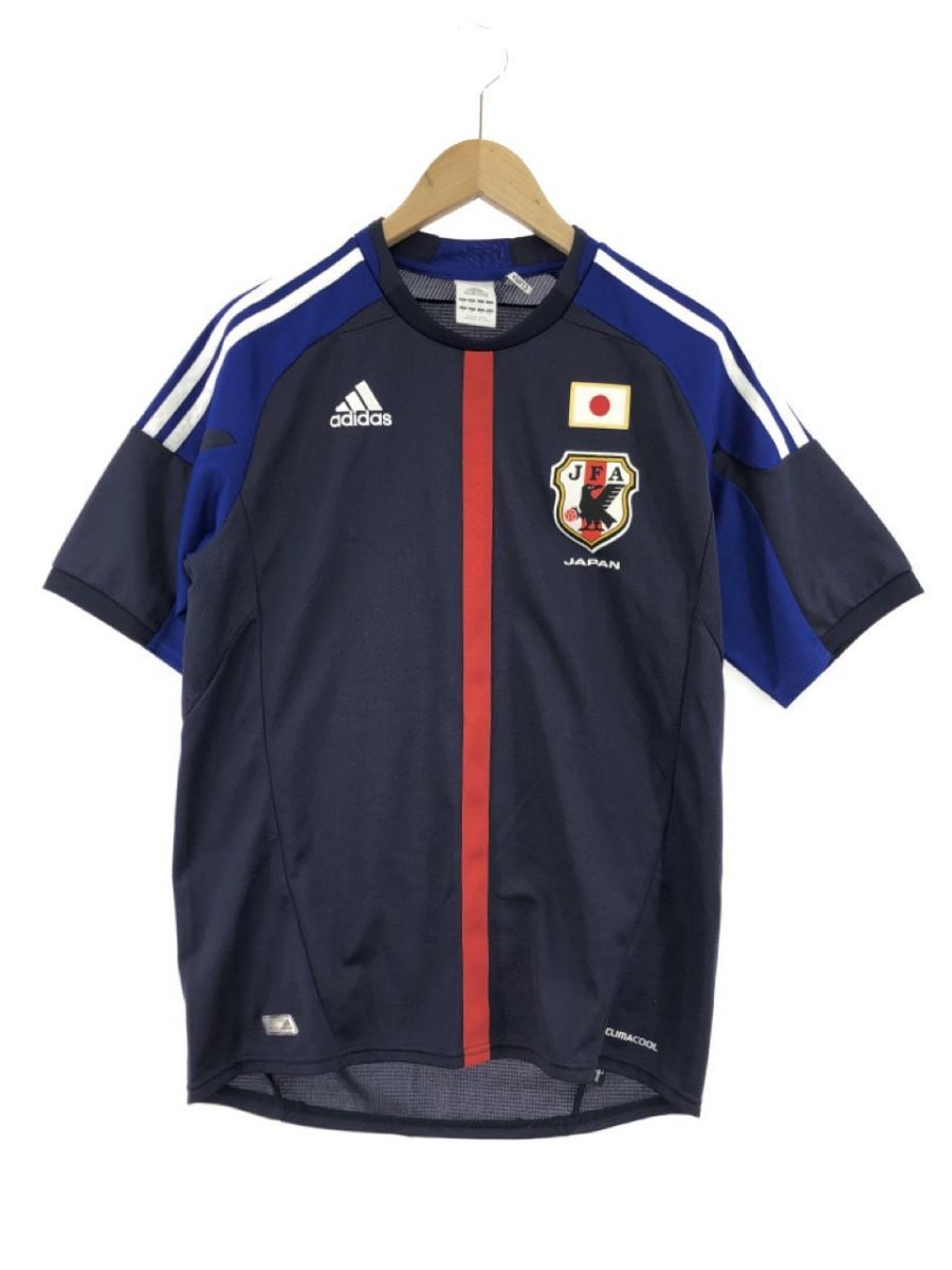 adidas アディダス JFA サッカー 日本代表 ユニフォーム sizeM/ネイビー ■◆ ☆ dkc0 メンズの画像1