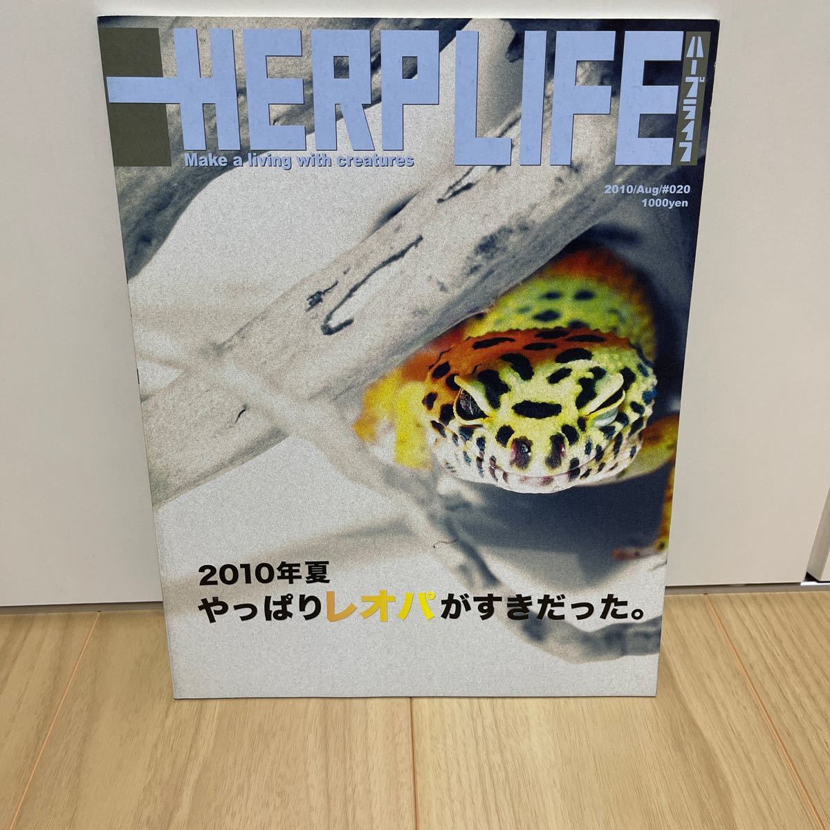 即決 即決 HerpLife ハープライフ 爬虫類系雑誌 2010aug #020オオクチガマトカゲ、レオパードゲッコウ 他_画像1