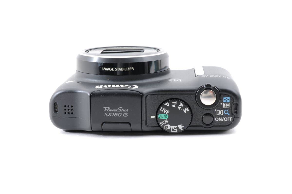 動作品 単三電池使用 キャノン Canon PowerShot SX160 IS パワーショット コンパクトデジタルカメラ 箱付 管N7740_画像5