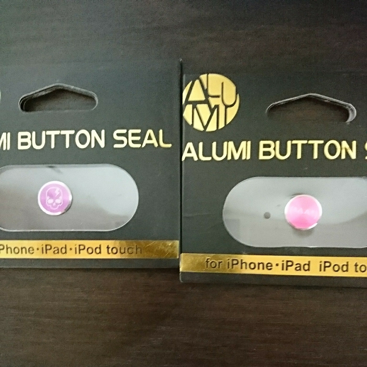 ALUMI BUTTON SEAL /13 kind set /for iPhone*iPad*iPod touch
