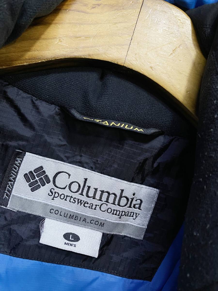 (T974 ) COLOMBIATITANIUM WINDSTOPPER ダウンジャケット メンズ L サイズ 正規品 _画像5