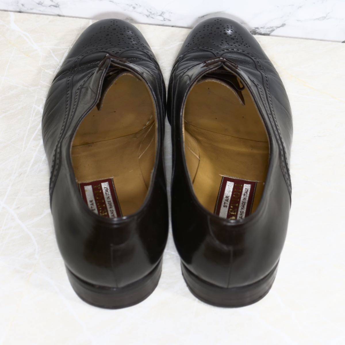 《最高級◎/イタリア製》ARTIOLI アルティオリ レイジーマン UK8 ダークブラウン ビジネスシューズ メンズ カンガルーレザー 革靴_画像10
