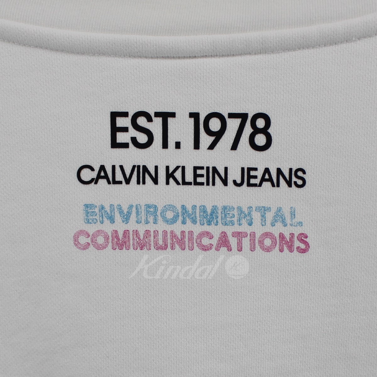 CALVIN KLEIN JEANS EST.1978 RAF SIMONS direction photo arm print back Logo sweat 8056000139761