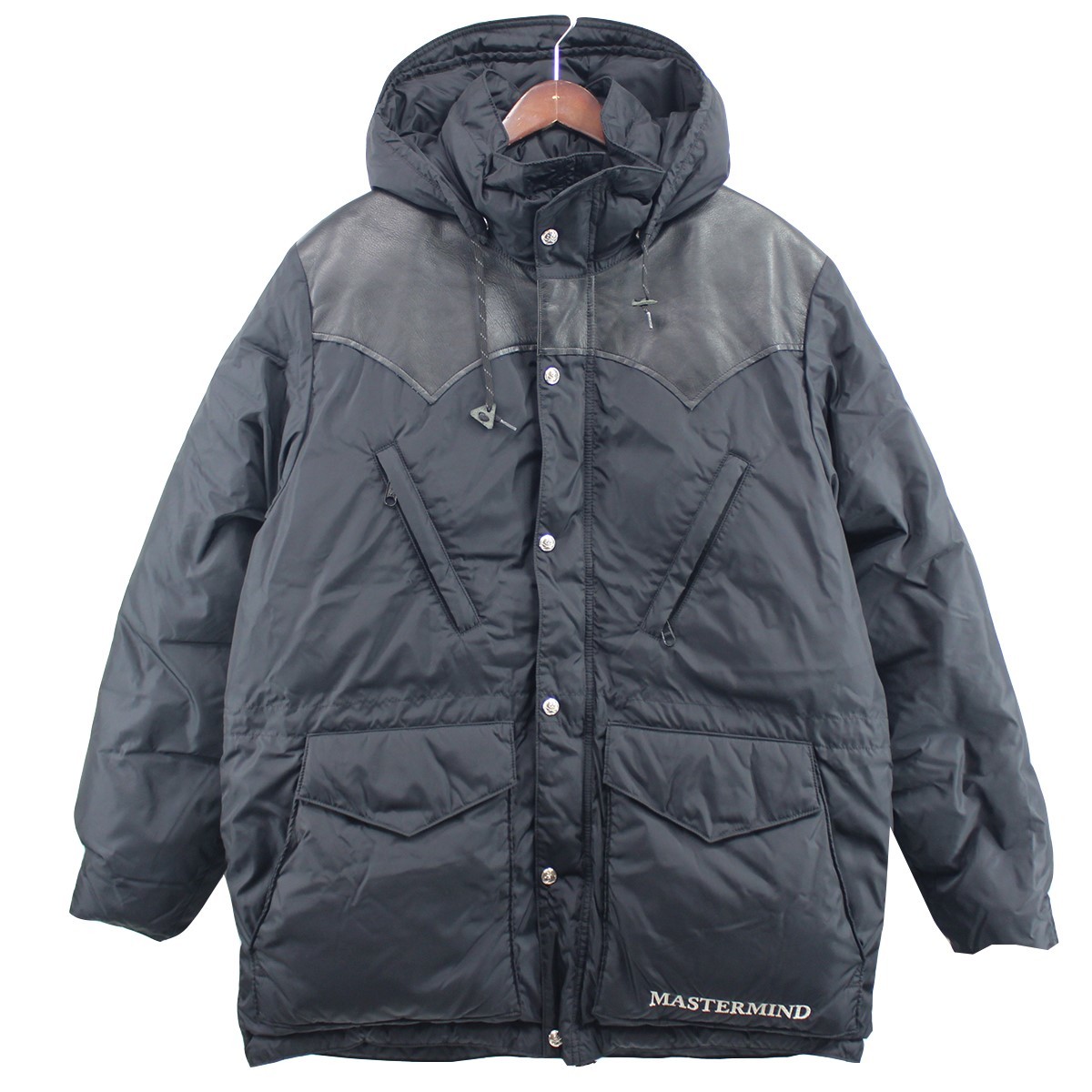 mastermind WORLD Rocky Mountain Featherbed　 Edition Leather Down Parka Jacket レザー切替 ダウンジャケット 　：8056000166071