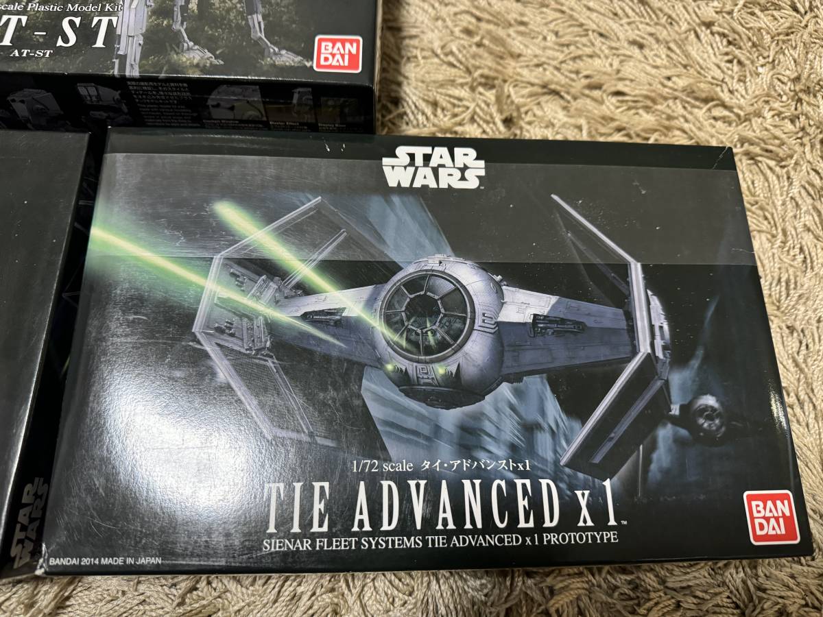 未組立 BANDAI/バンダイ STARWARS 1/144 MILLENNIUM FALCON,1/72 TIE ADVANCED他５点SET_画像3