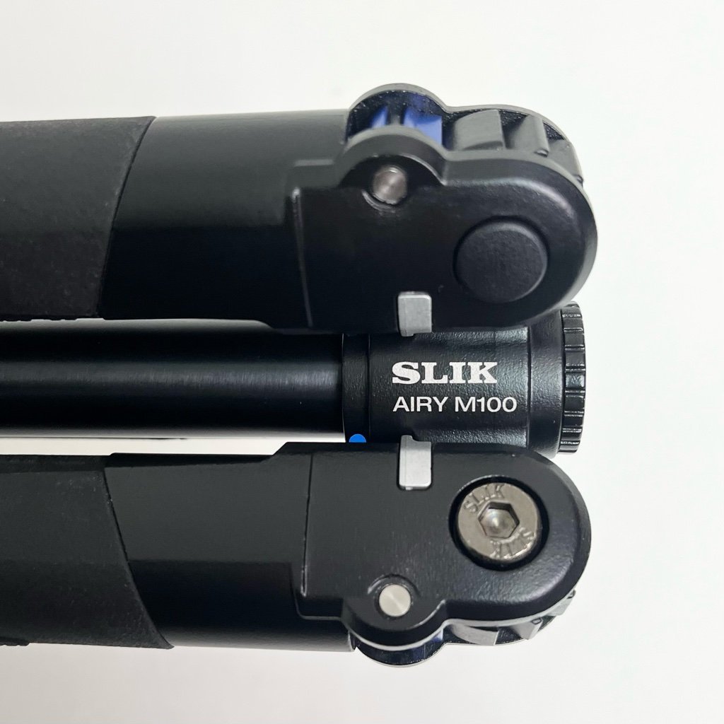 SLIK 三脚 エアリー M100 4段 レバーロック式 20mmパイプ径 自由雲台 クイックシュー式 digjunkmarket_画像5